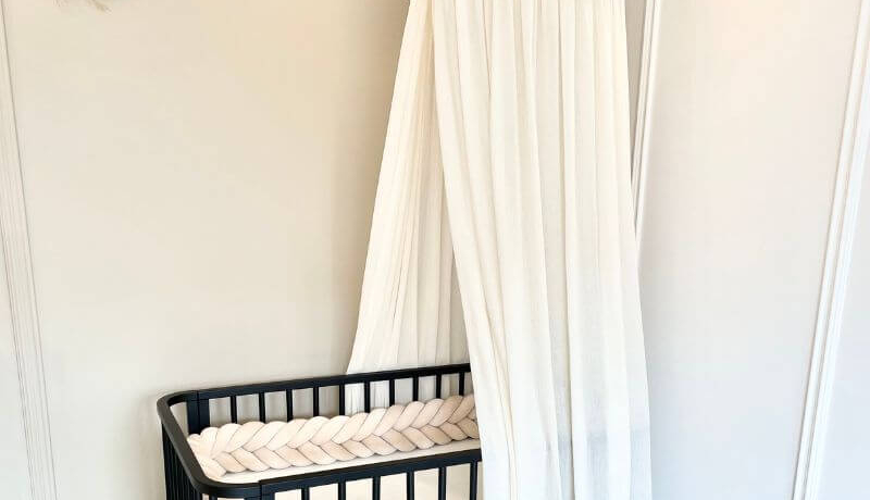 zwart ledikant babyrace, zwart babybedje, zwarte cosleeper