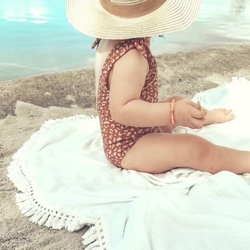 boho stranddoek off white sweetlittlecrown, hydrofiele doeken in boho stijl