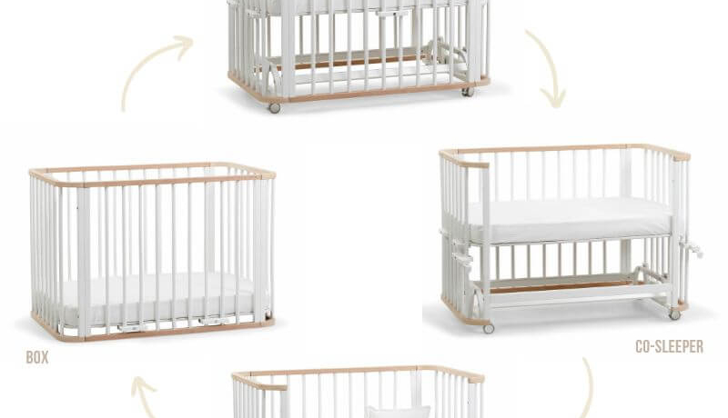 co sleeper ledikant peuterbed box in een