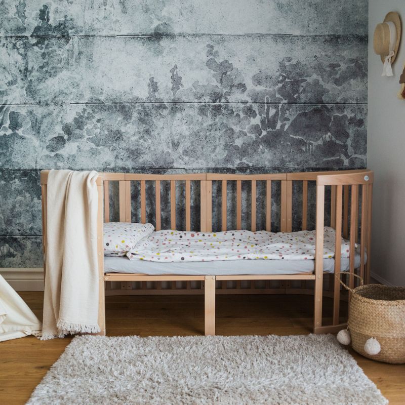 van wieg tot kinderbed tot 10 jaar te gebruiken als meegroeibed, doorgroeiledikant, ovaal kinderbed, ovaal kindermatras