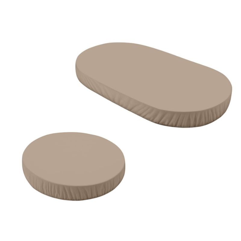 hoeslaken set ledikant waldin taupe