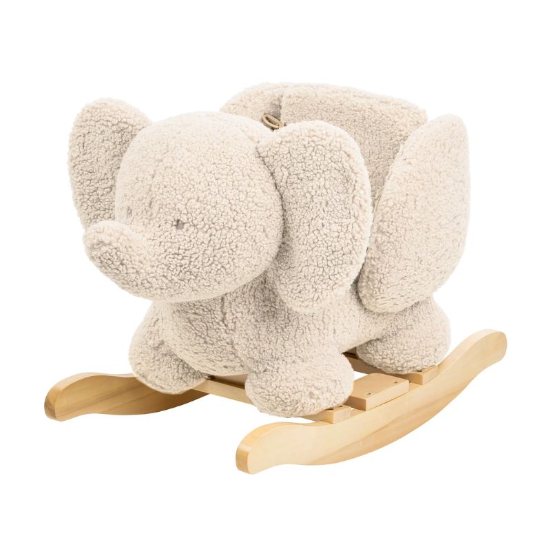 schommelpaard olifant teddy ecru nattou, wipstoel baby, baby bouncer teddy olifant