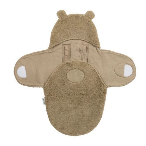 Wikkeldeken teddy beer, Wikkeldeken warm bruin, Wikkeldeken teddy