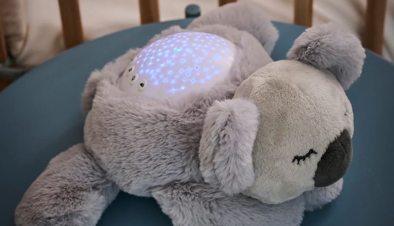 Nachtlamp koala met sterrenhemel, koala knuffel, knuffel nachtlampje, nachtlampje