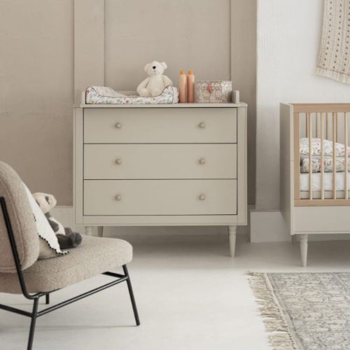 ladekast beige petite, beige commode, beige ladekast, beige babykamer, beige opbergkast, beige kinderkamer