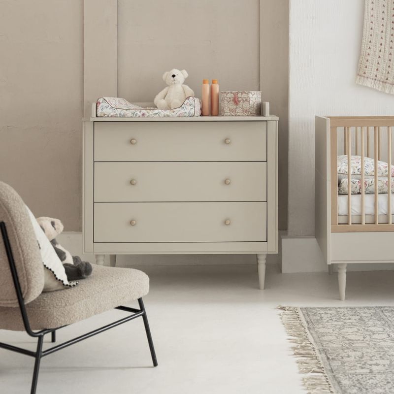 ladekast beige petite, beige commode, beige ladekast, beige babykamer, beige opbergkast, beige kinderkamer