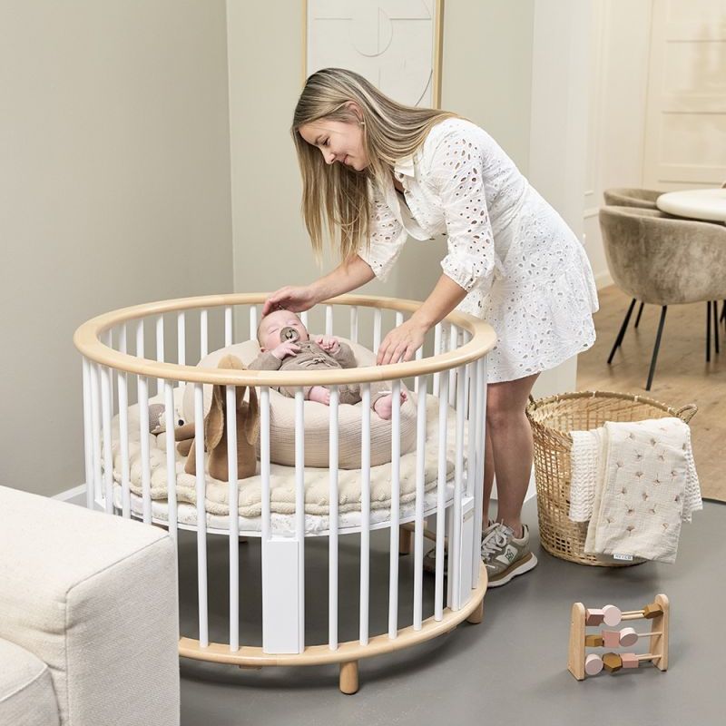 ronde box, rond park, baby speelkleed, baby box kleed, meyco boxkleed rond teddy