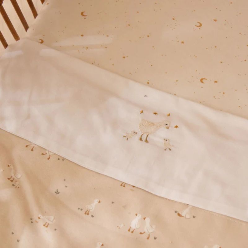 Moons&stars hoeslaken, Wieg en ledikant laken, Beige