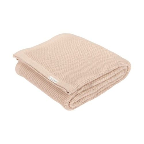 gebreide babydeken beige littledutch, beige ledikantdeken, beige wiegdeken babyuitzet