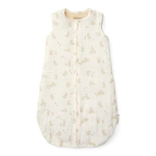 Zomerslaapzak Babybunny wit, Zomerslaapzak wit, Zomerslaapzak babybunny, Littledutch zomerslaapzak