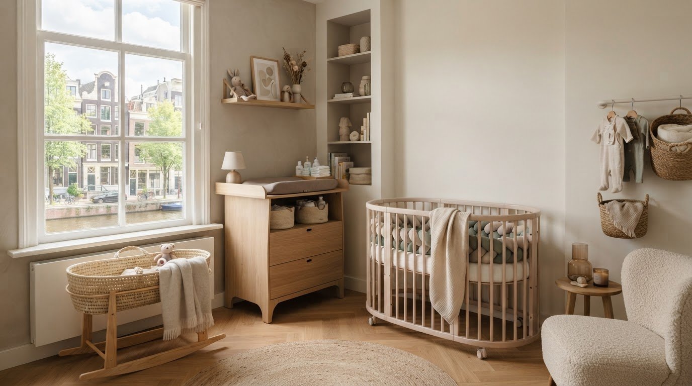 Babykamer inrichten in een kleine ruimte: zo creëer je rust en ruimte
