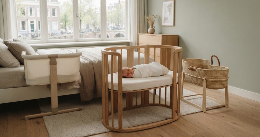 Wiegje voor pasgeboren baby: welke soorten passen bij jou